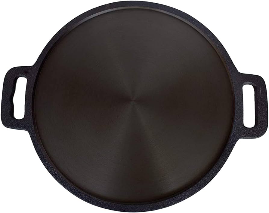 11-inch double-handle cast iron dosa tawa product view