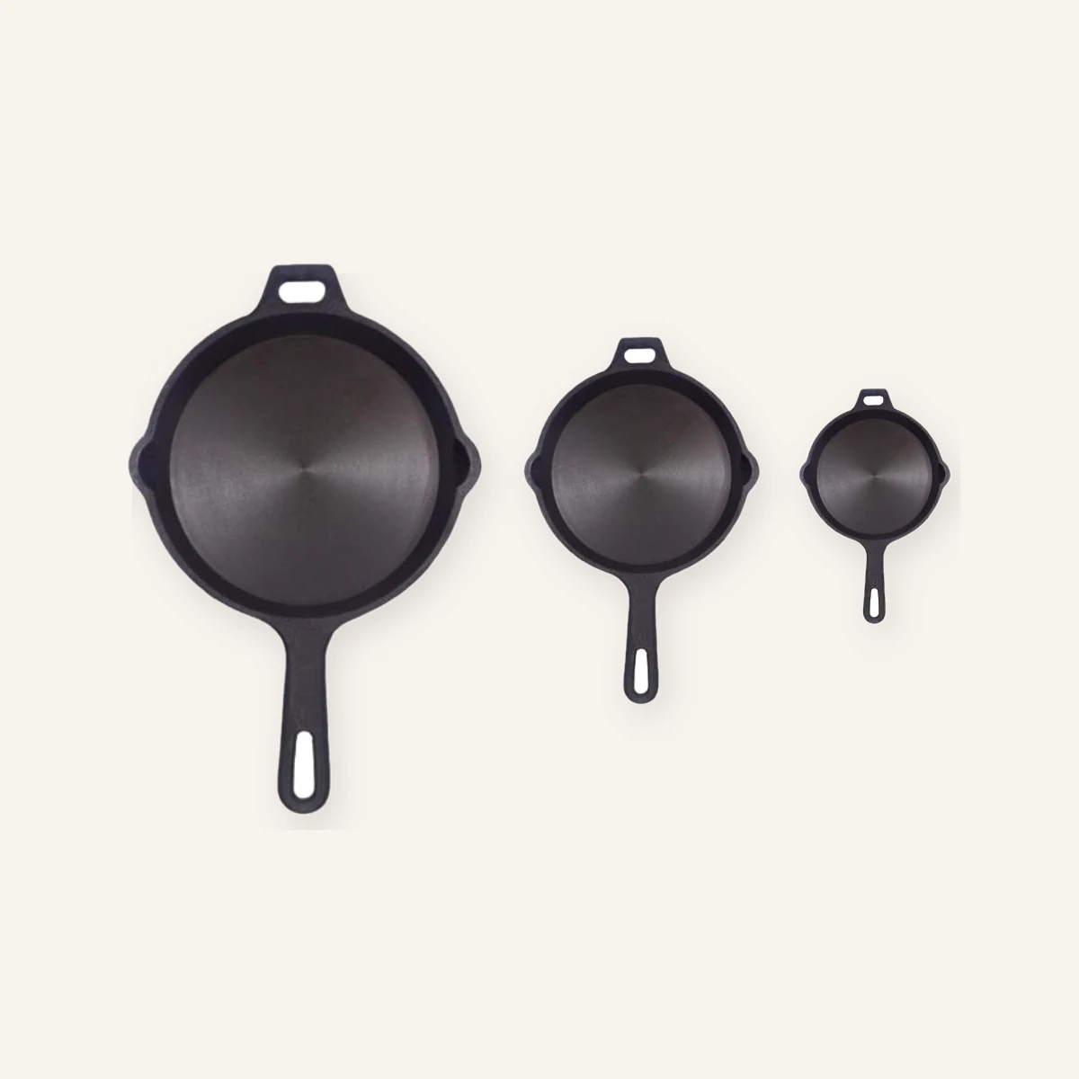 9.5-inch cast iron skillet size comparison